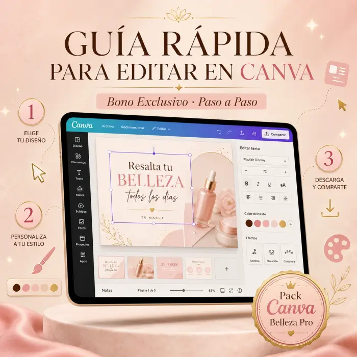 Bono 2: Guía Rápida para Editar en Canva