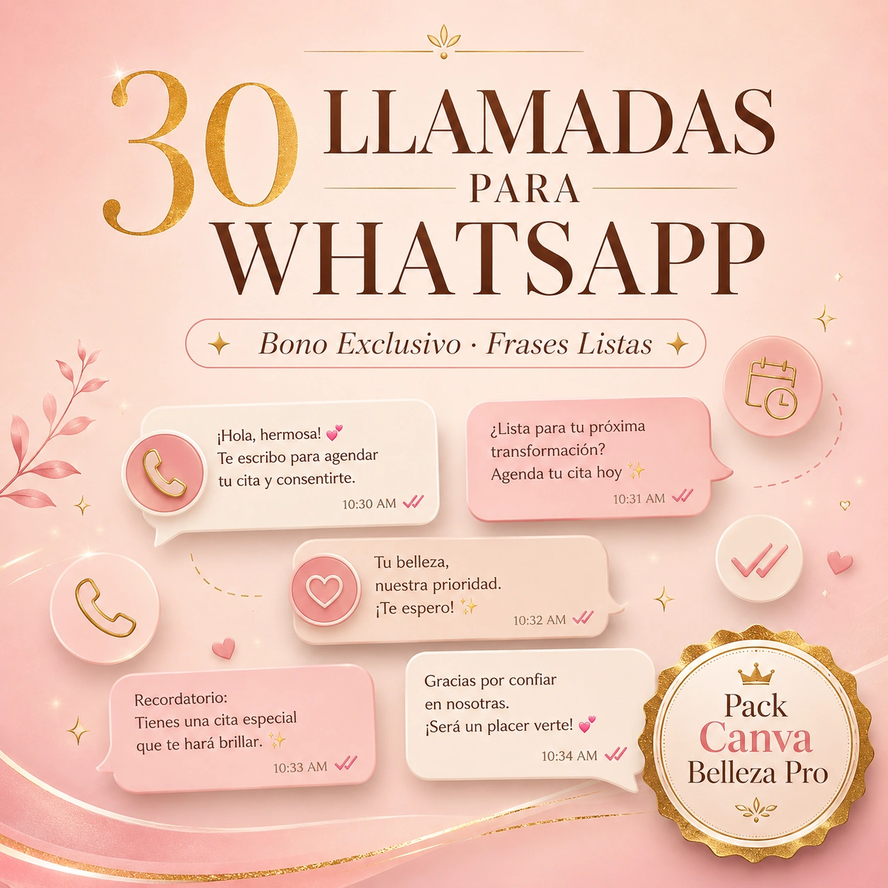 Bono 3: 30 Llamadas para WhatsApp